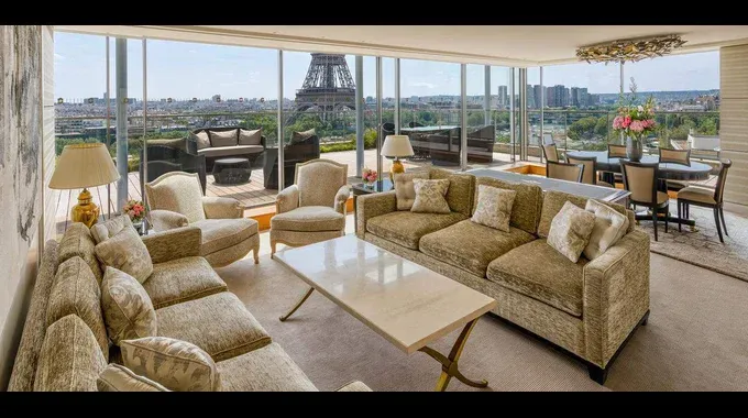 Terrace View Shangri La Paris