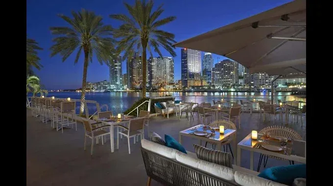 Outdoor Terrace Mandarin Oriental Miami