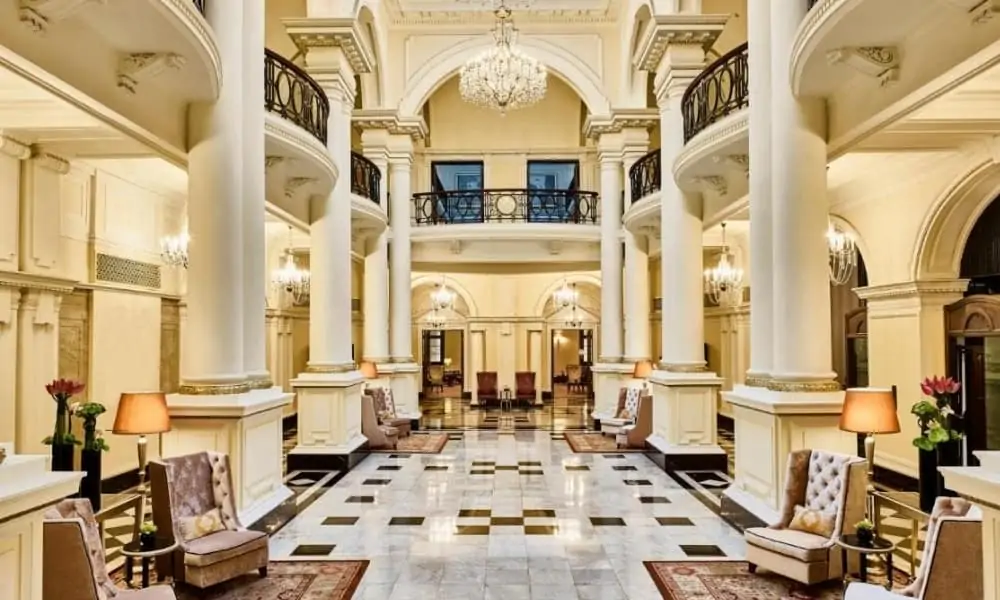 Lobby of Waldorf Astoria Shanghai on the Bund