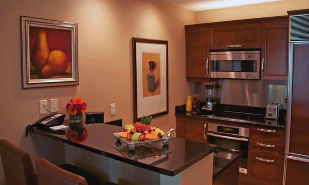 Suite kitchen at The Signature at MGM Grand